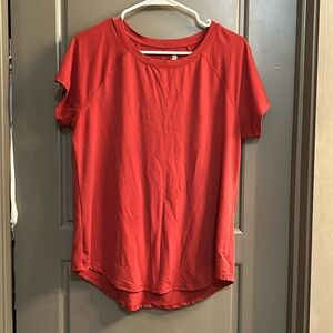 Red/orange all in motion tee